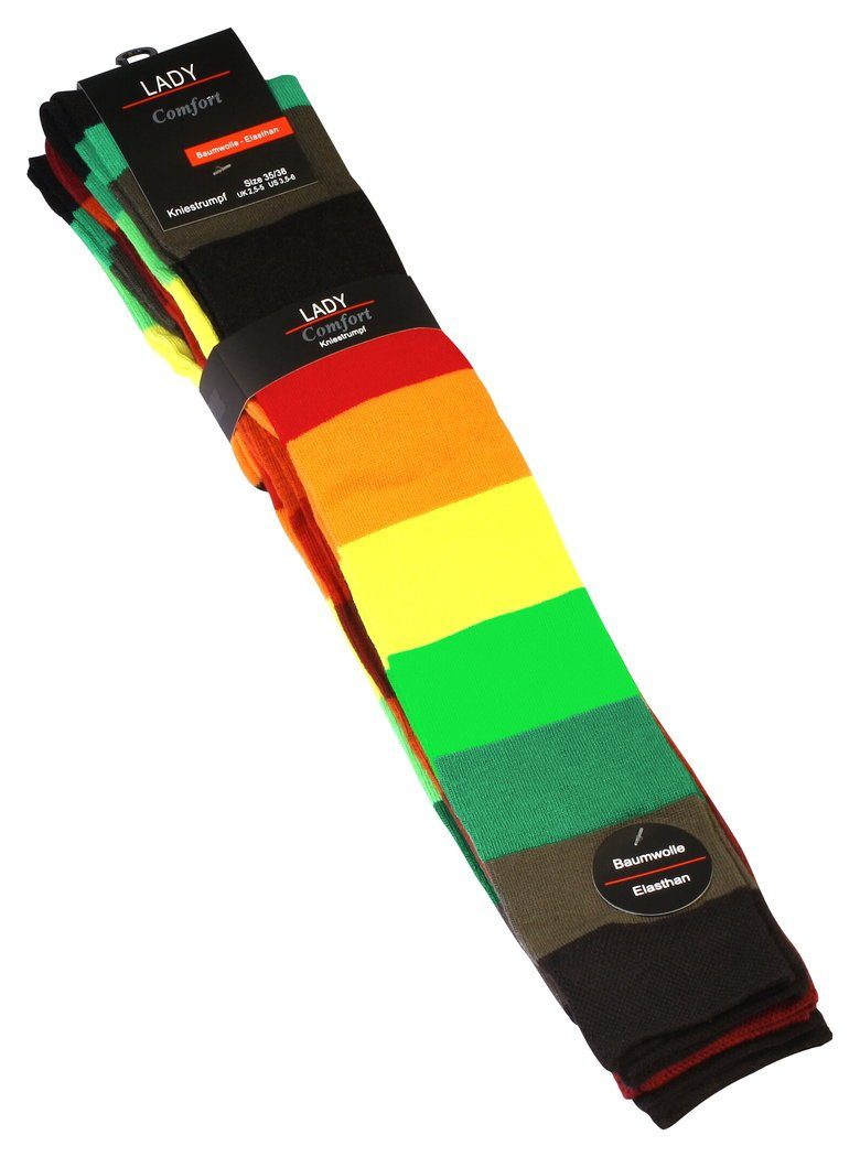 Cotton Prime® Kniestrümpfe (3-Paar) in angenehmer Baumwollqualität