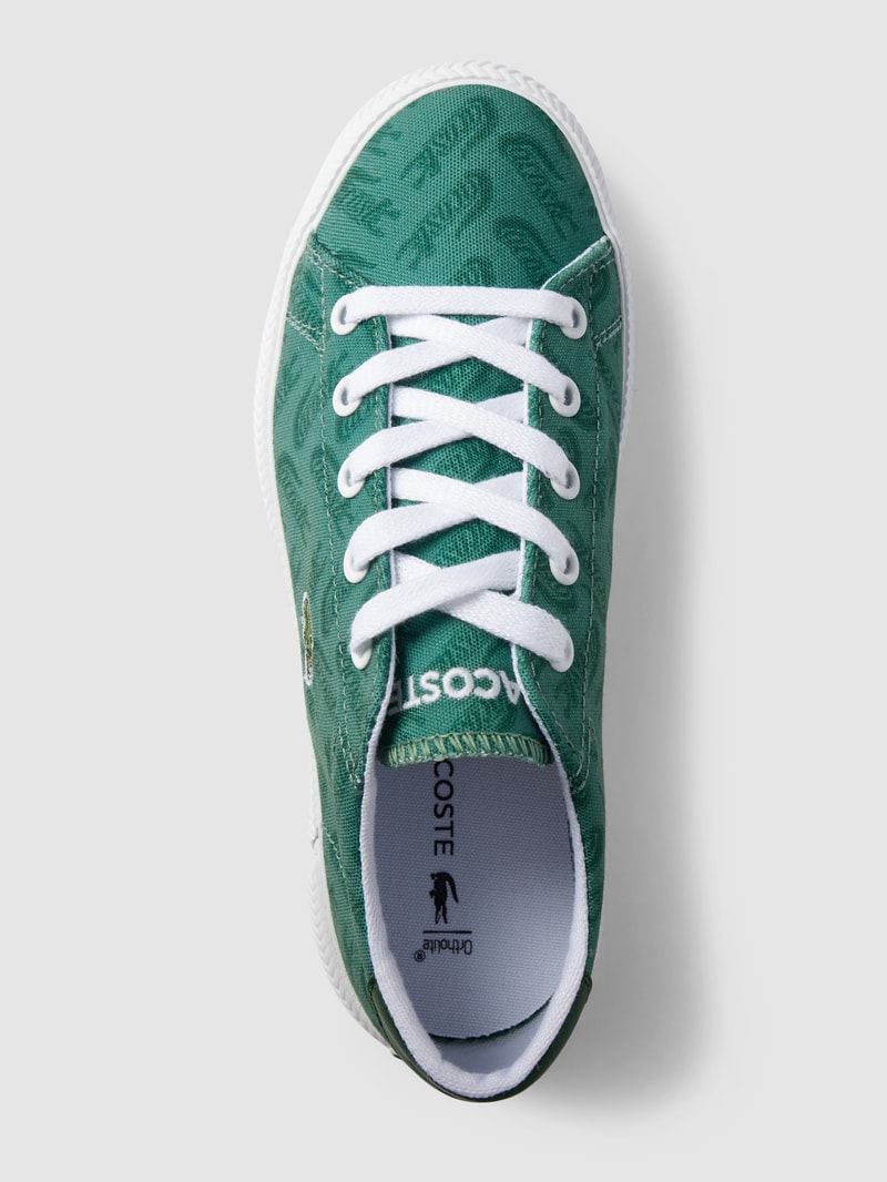 Sneaker mit Logo-Muster in dunkelgrün
