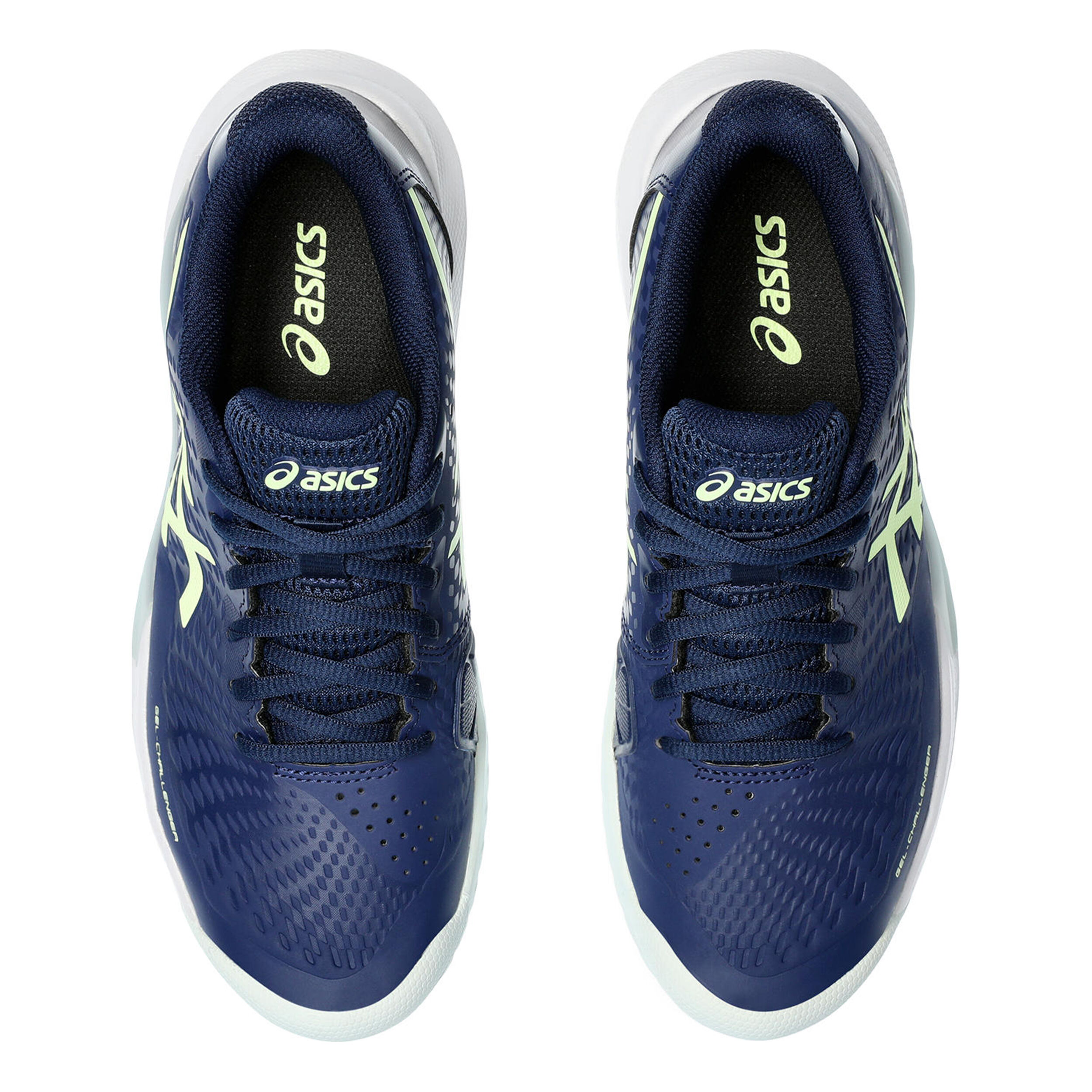 Gel-Challenger 14 Allcourtschuh Damen - Dunkelblau, Neongelb