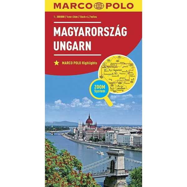 MARCO POLO Länderkarte Ungarn 1:300 000 - Straßenkarte