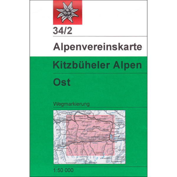 DAV 34/2 WEG KITZBÜHELER ALPEN OST - Wanderkarte