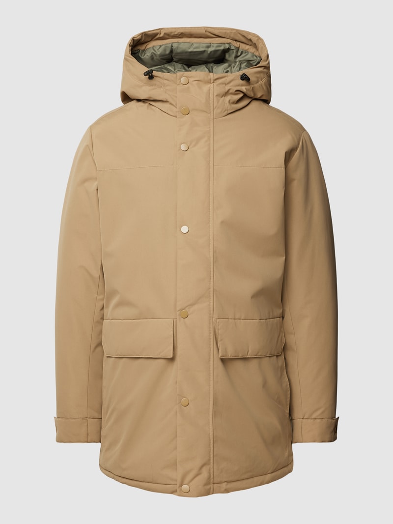 Parka mit Kapuze Modell 'CHAMP' in beige