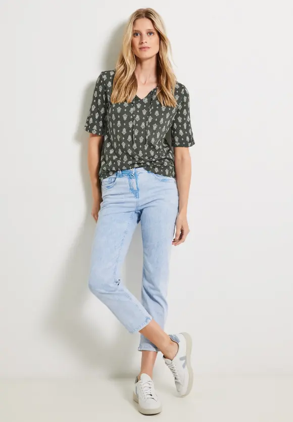 CECIL Tunikashirt mit Smock Detail