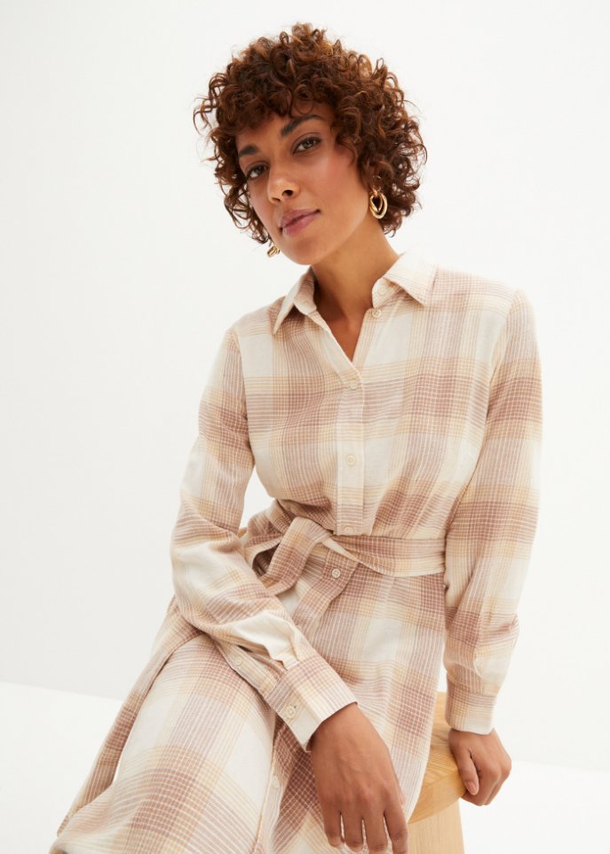 Hemdblusenkleid aus Flanell