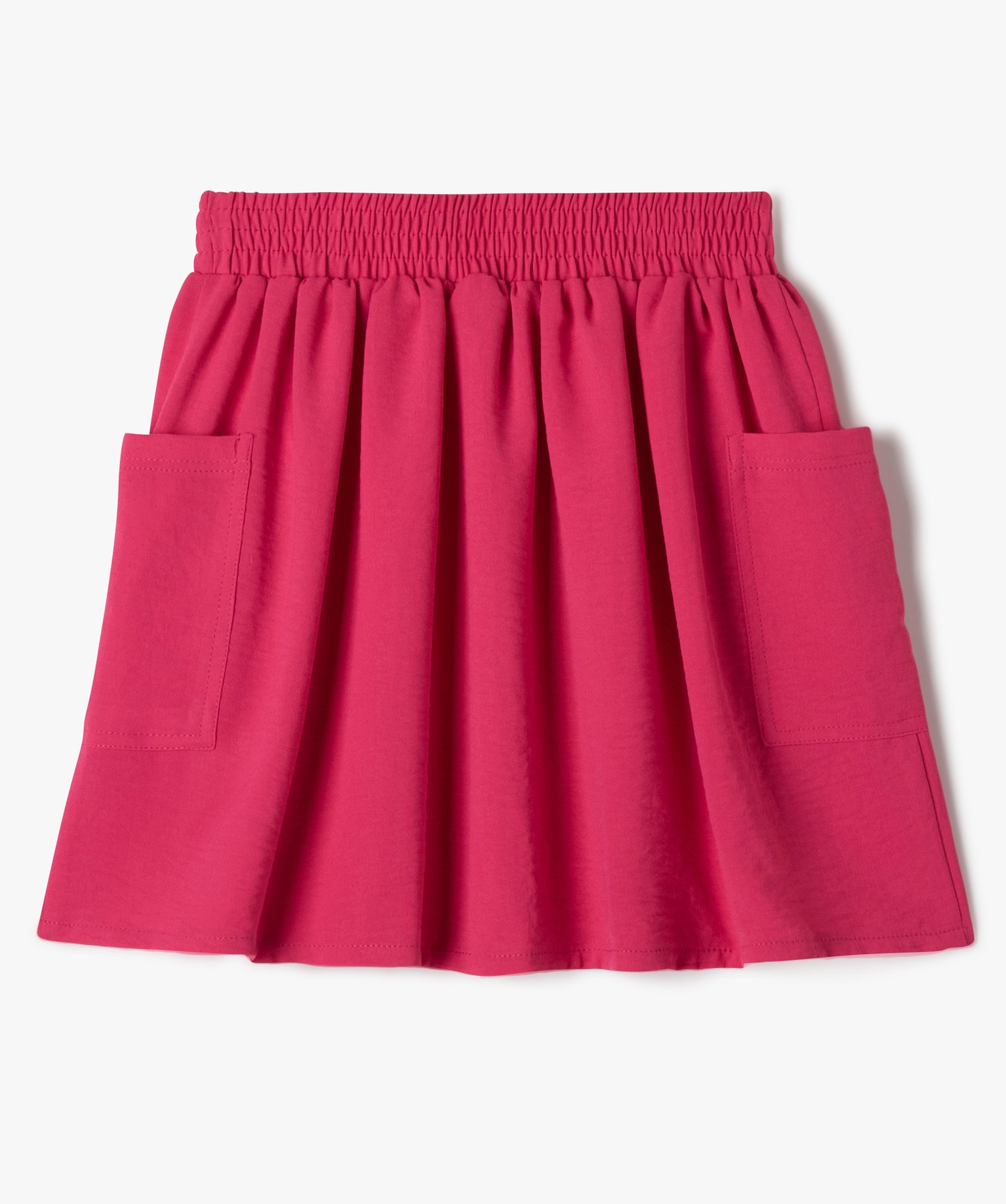 Jupe ample avec poches sur les ctés fille rose | GEMO