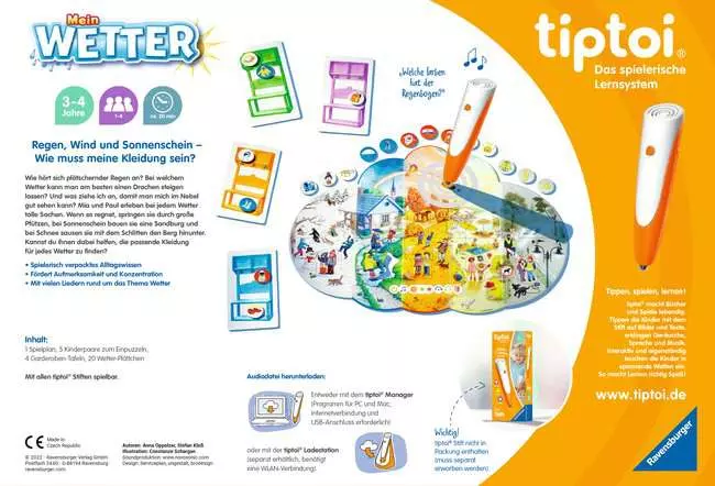 tiptoi® Mein Wetter - Lernspiel ab 3 Jahren