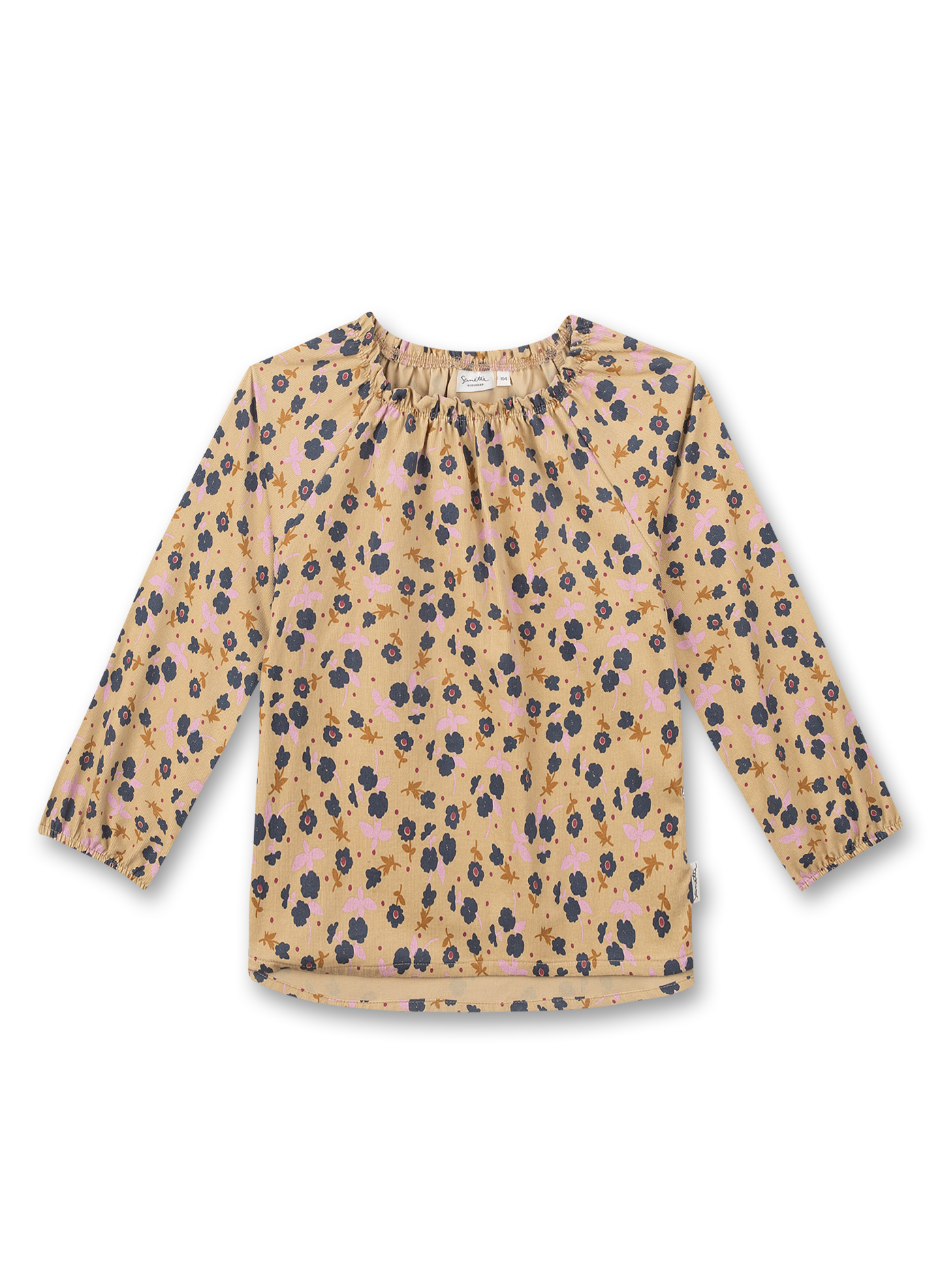 Mädchen-Cordbluse Braun