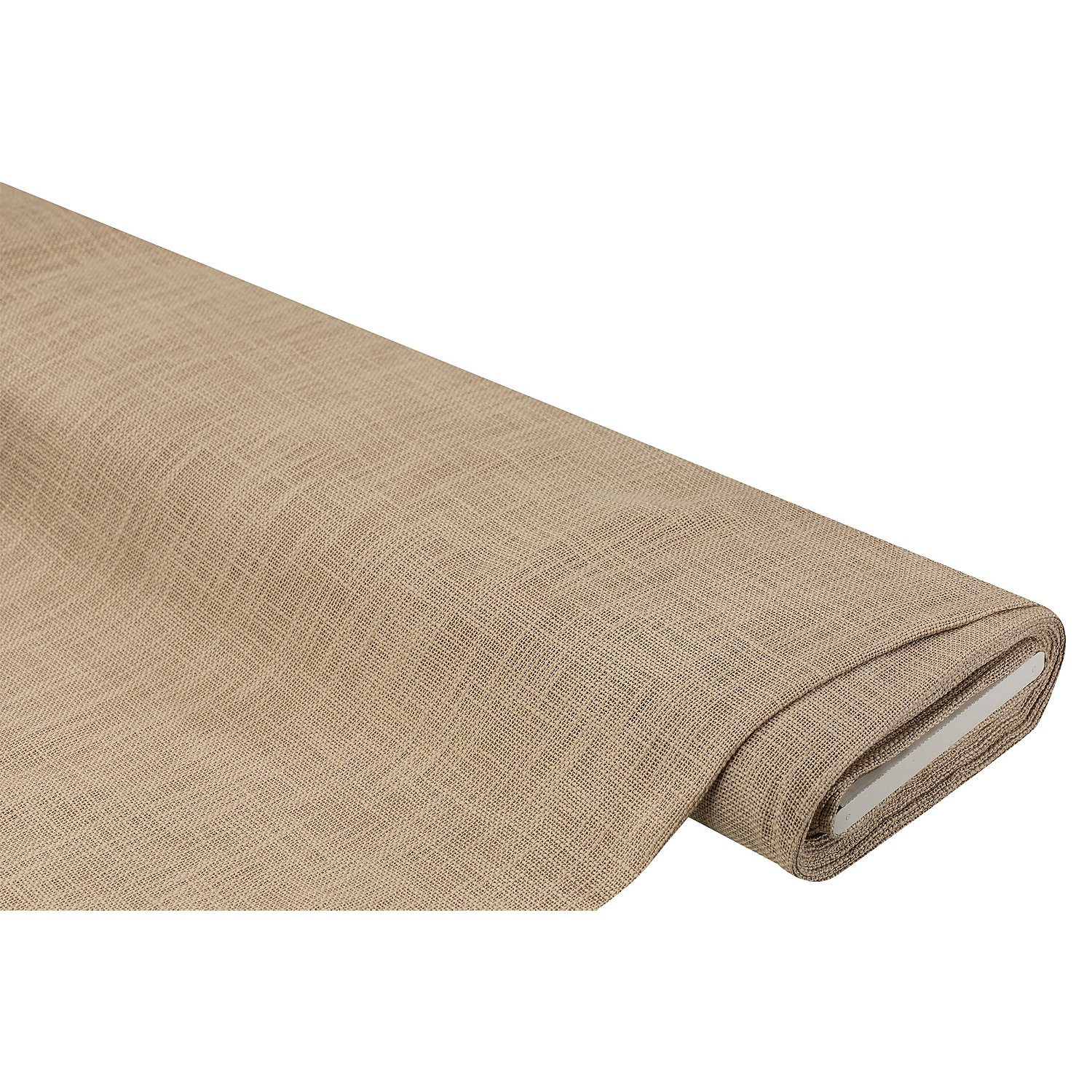 Baumwollstoff in Jute-Optik, natur