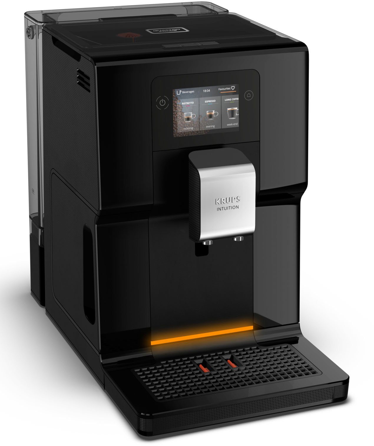 Krups Kaffeevollautomat EA8738 Intuition Preference, inkl. Milchbehälter, intuitives Lichtsystem, 11 Getränke, OTC-System