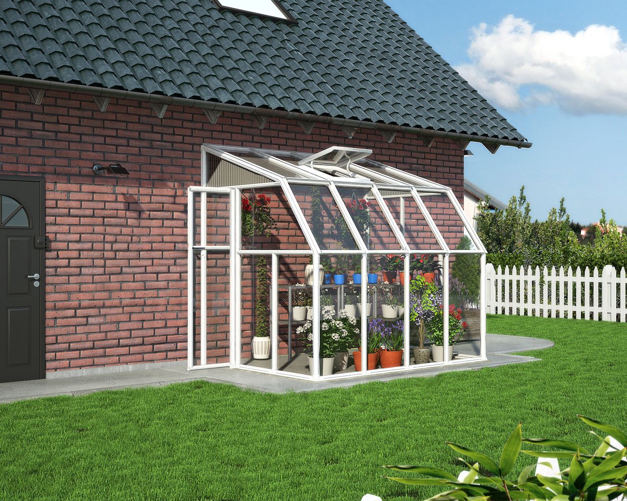 Canopia by Palram Gewächshaus Sun Room  262x200,5cm Weiß