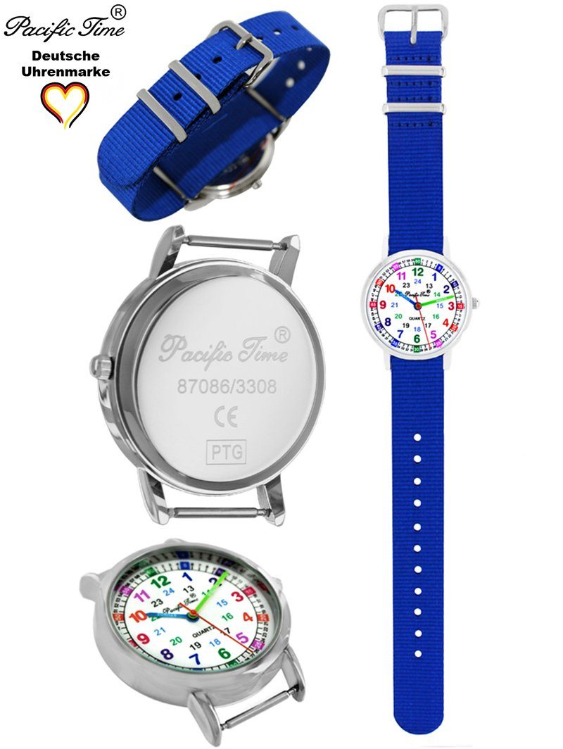 Pacific Time Quarzuhr Kinder Armbanduhr Lernuhr Wechselarmband, Mix und Match Design - Gratis Versand