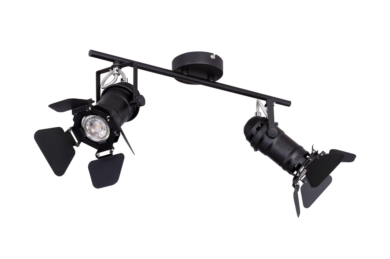 Globo Lighting - EGON - Strahler Metall schwarz, 2x GU10