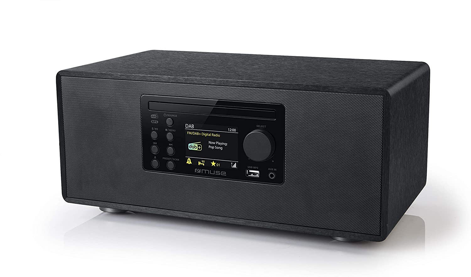 Muse Micro DAB+/FM CD/USB, Bluetooth Minisystem - mit Lautsprechern Stereoanlage