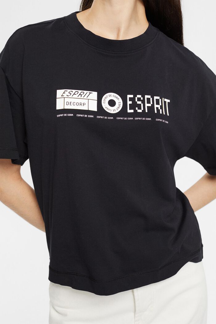 T-Shirt mit Print auf Vorder- und Rückenteil