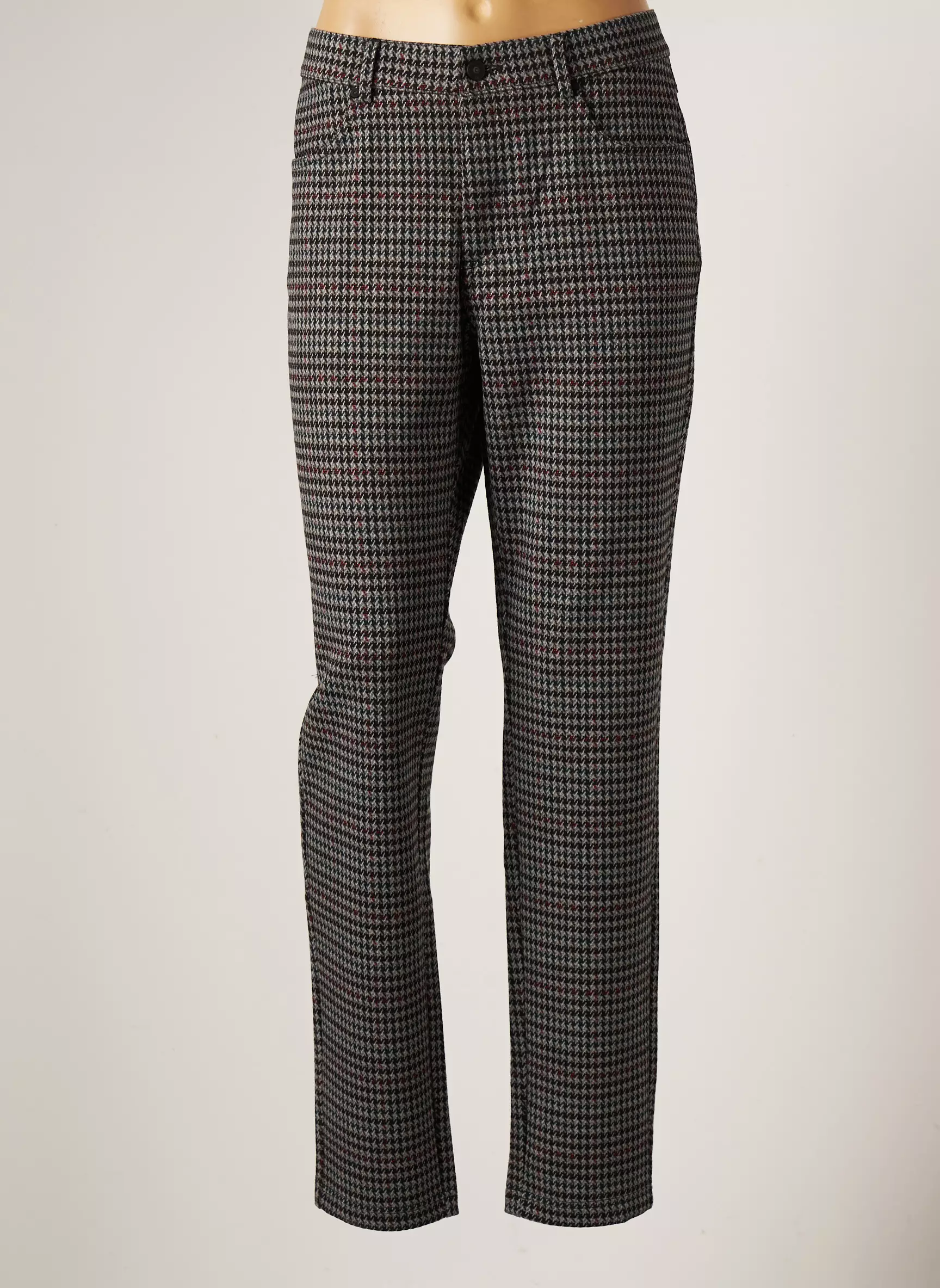 Lcdn Pantalons Droits Femme couleur gris