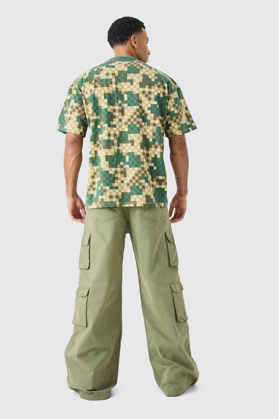 Lockere Hose mit Cargo-Taschen