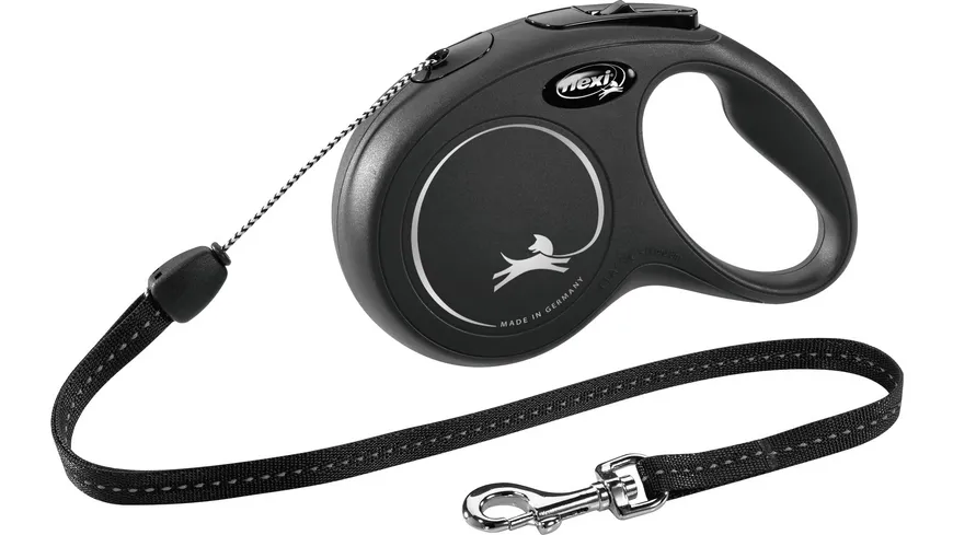 flexi Seil-Leine New Classic schwarz S 8 m Hundezubehör