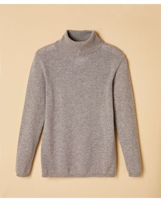 Pull col roulé en pur cachemire