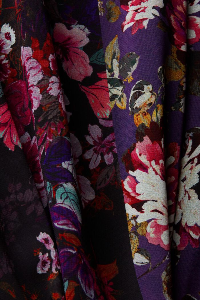 Aus Recycling-Material: Gemustertes Chiffon-Minikleid