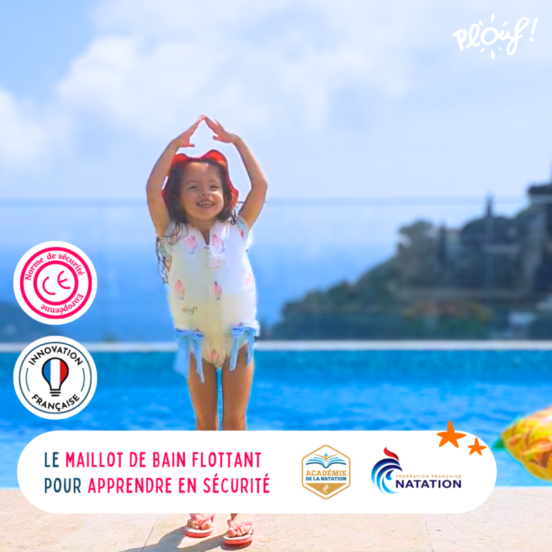 Maillot de bain flottant : Charlotte Blanc