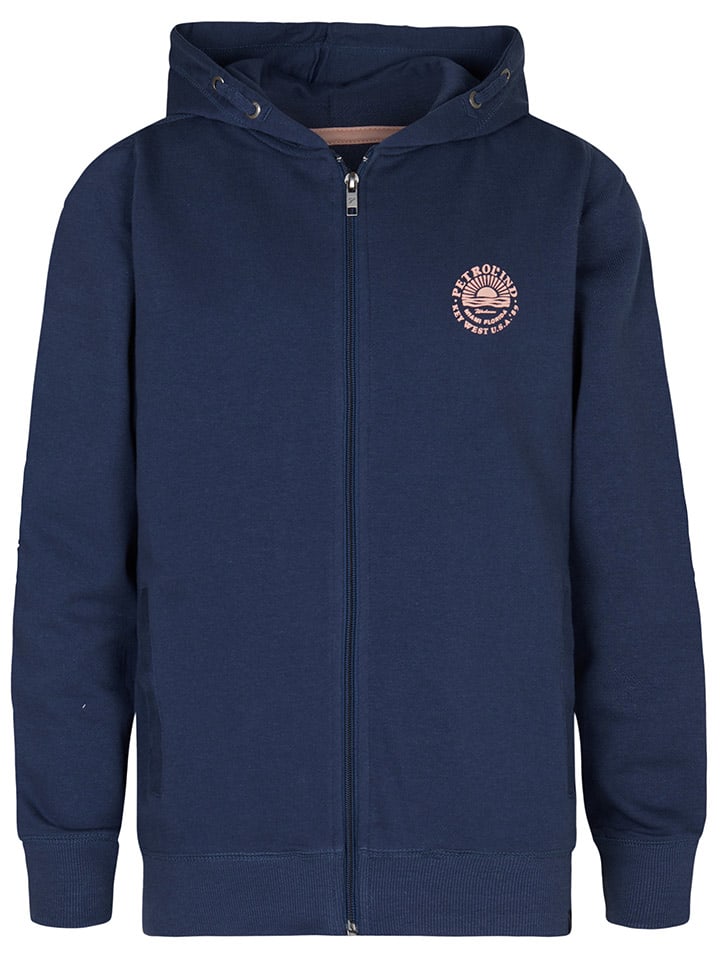 Petrol Sweatjacke in Dunkelblau günstig kaufen