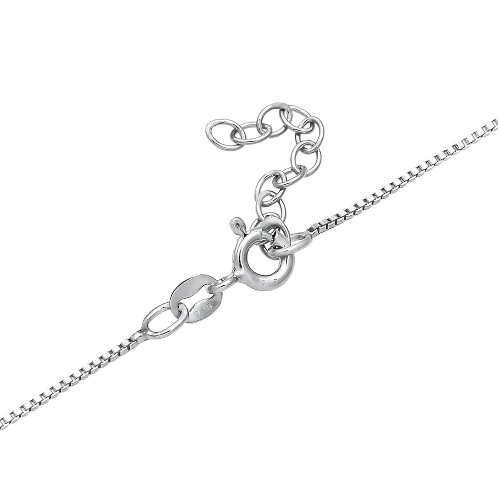 Elli Elli Collier Rectangle Pendentif Géo Basic Minimal Collier Femme - (925/1000) Arg Bijoux