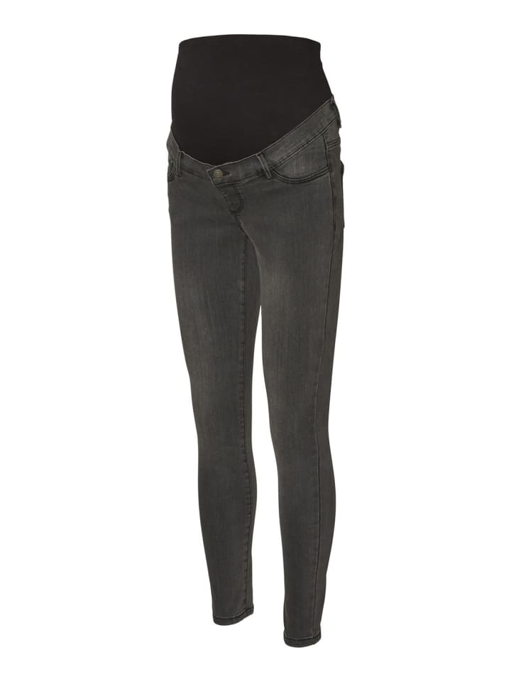 Vero Moda Umstandsjeans mit Skinny Fit in Dark Grey Denim günstig kaufen