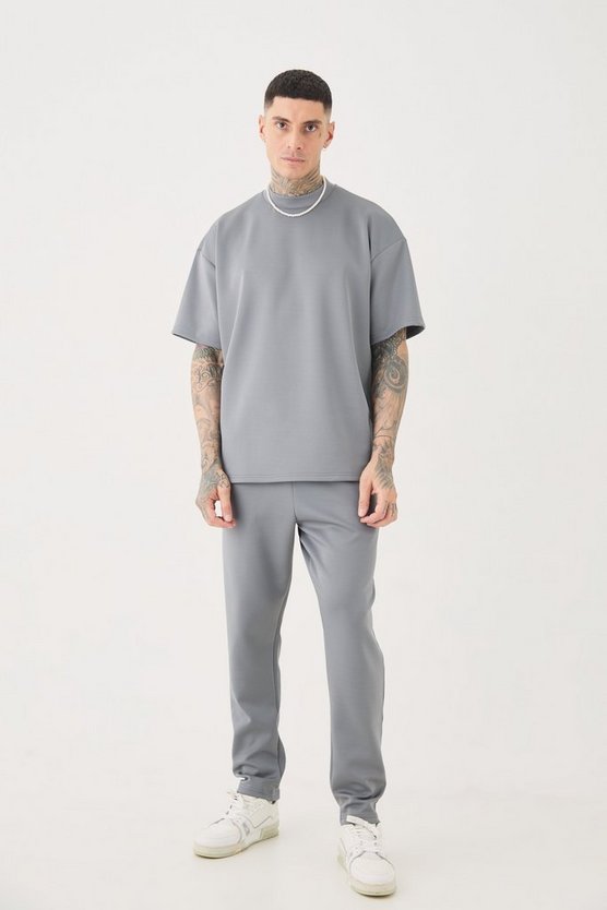 Tall Oversize Scuba T-Shirt & Jogginghose