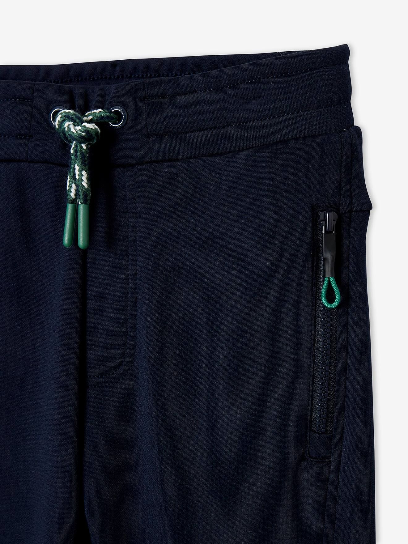 Pantalon de sport garçon en matière technique encre