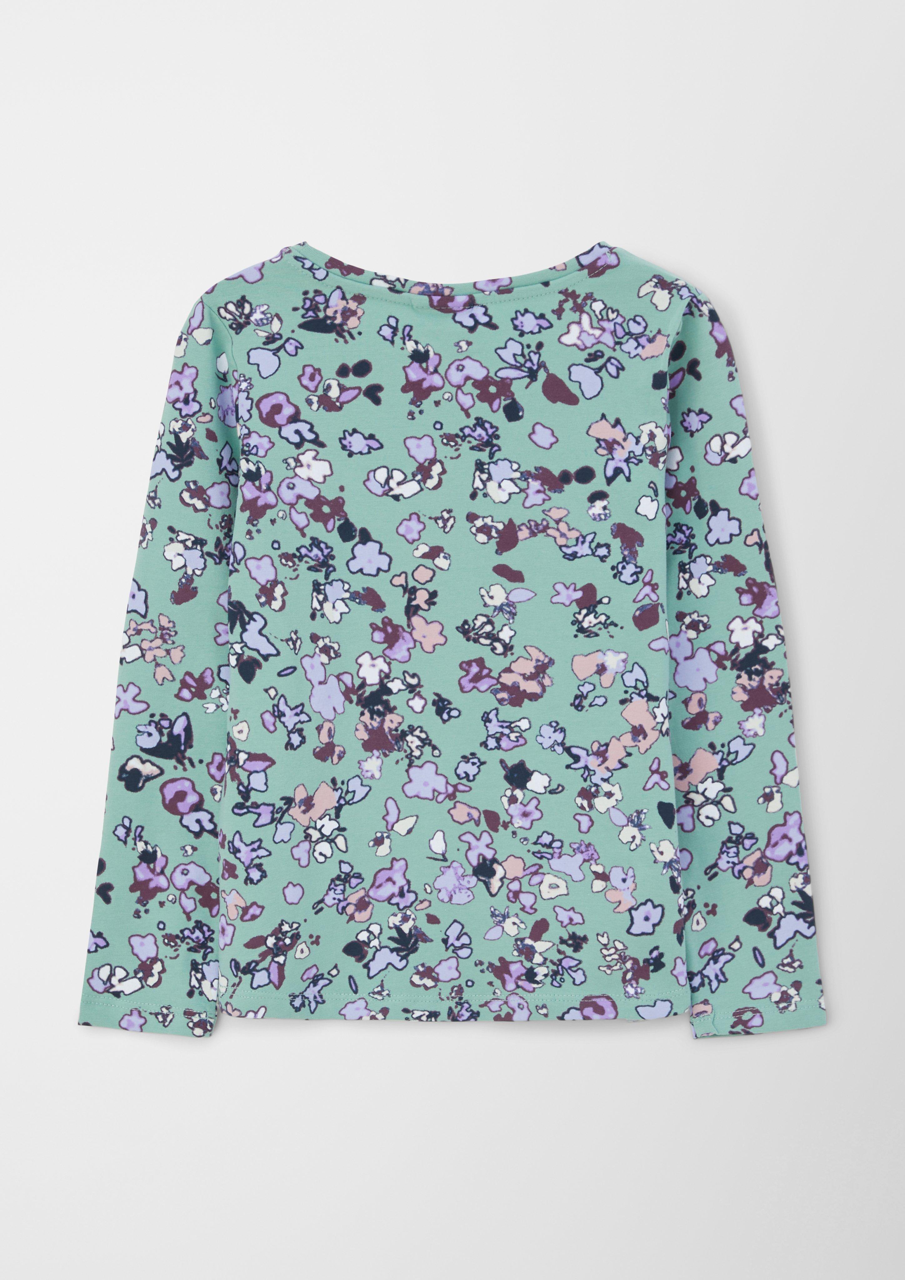 Longsleeve mit floralem Allover-Print  2122523-72A0