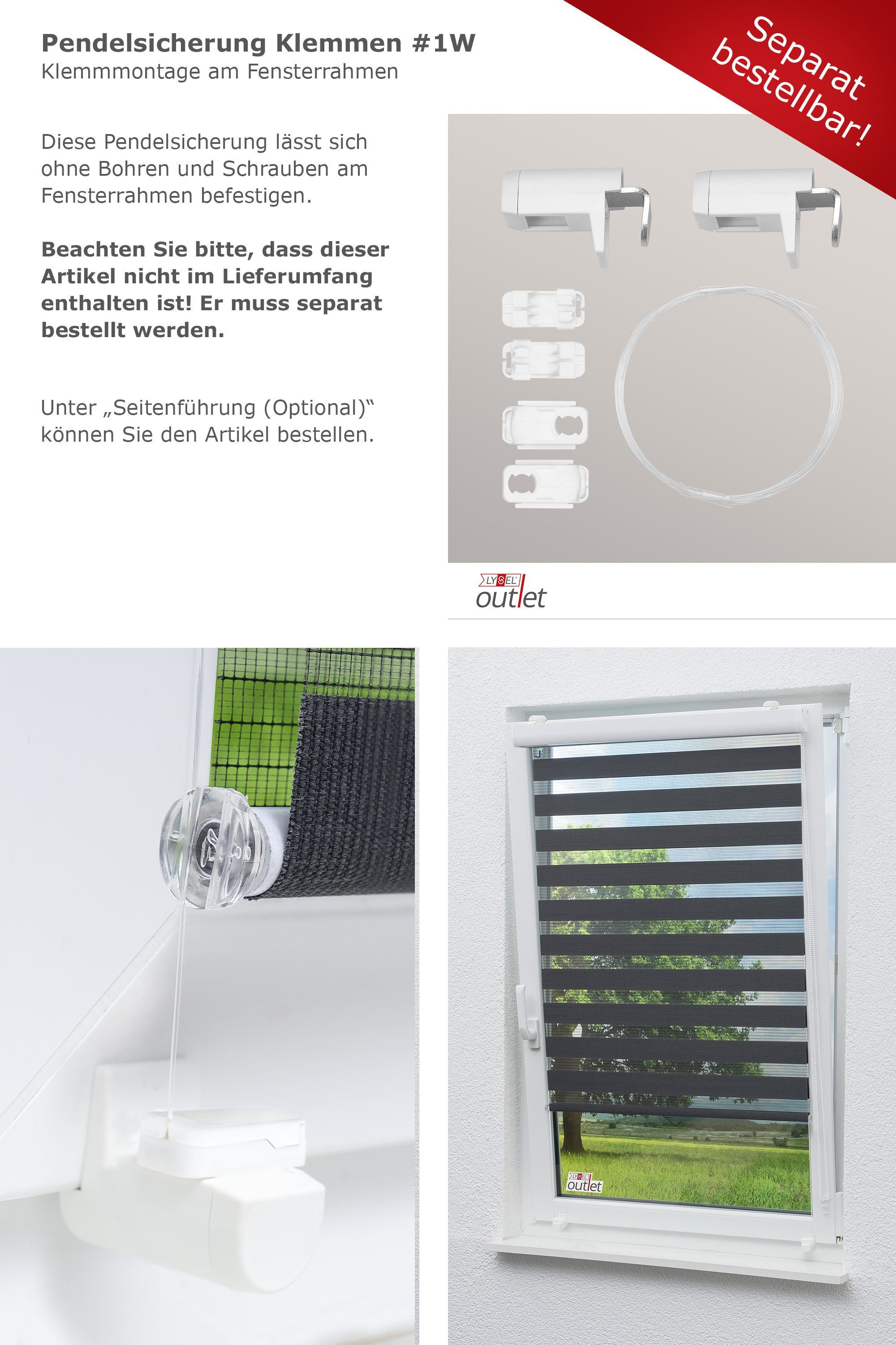 Rollo Kassette Anthrazit, LYSEL®, blickdicht, HxB 175x40cm