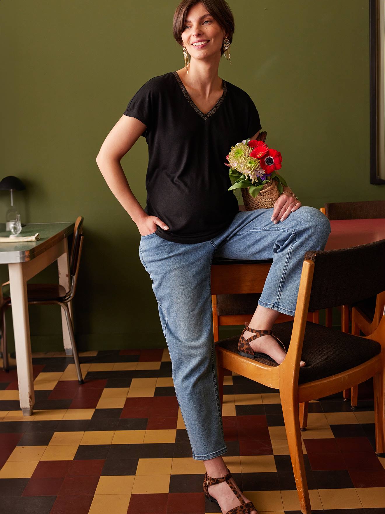Envie de Fraise Umstands-Shirt ENVIE DE FRAISE - olivgrün