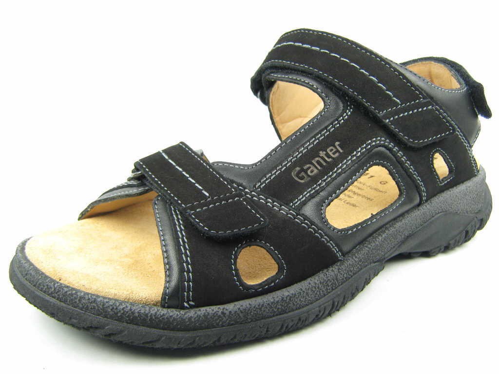 GANTER Komfort Sandalen schwarz giovannni