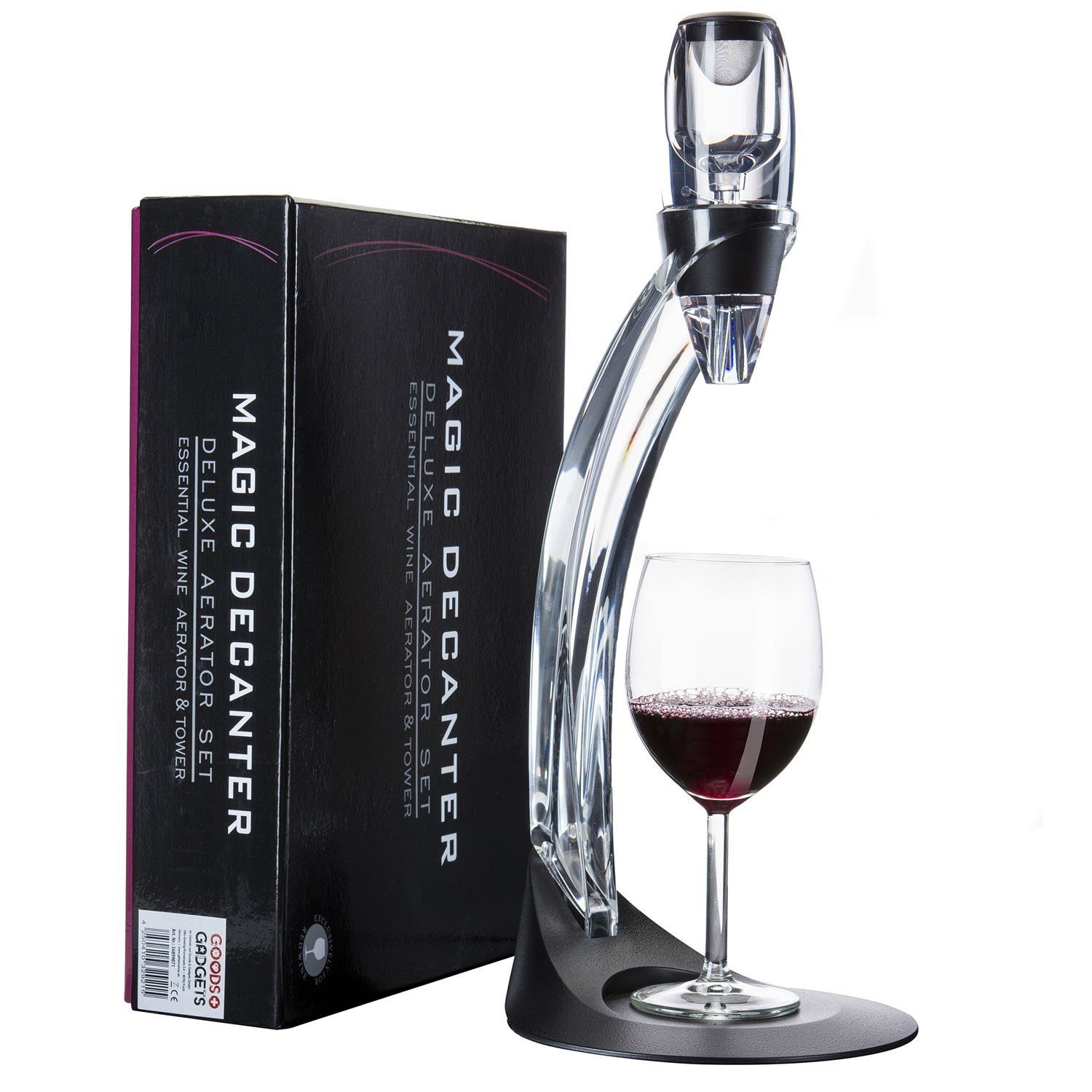 Dimono Dekanter Weinbelüfter Magic Decanter, (Luxus, Wein-Dekanter), Ausgießer