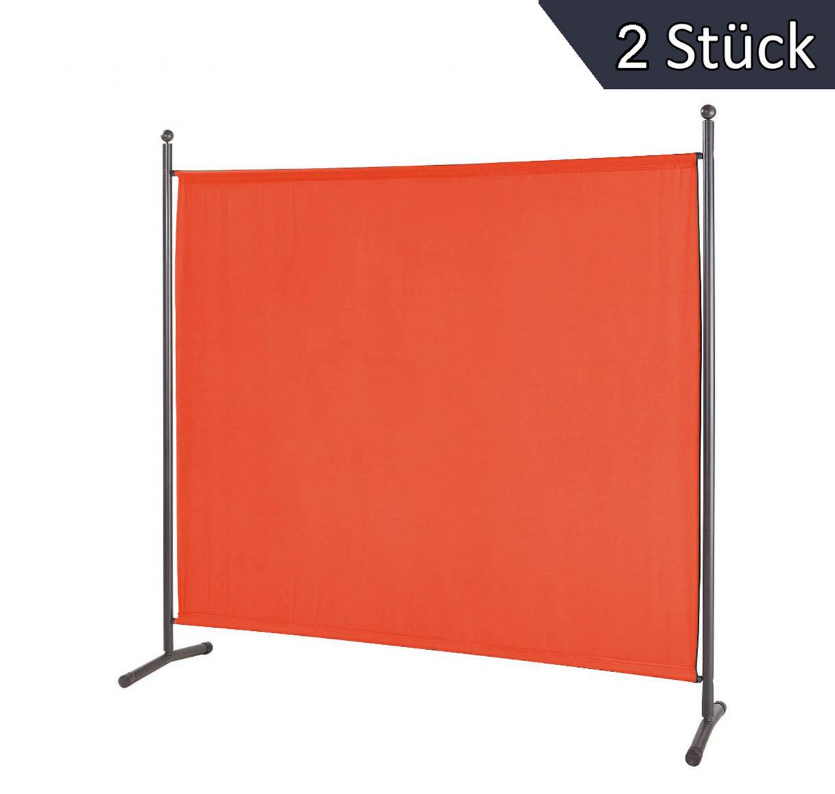 Grasekamp 2 Stück Stellwand 178x178cm Terra Paravent Raumteiler Trennwand Sichtschutz