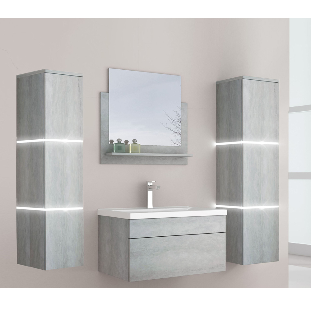 Home Deluxe Badmöbel WANGEROOGE BIG XL - Grau