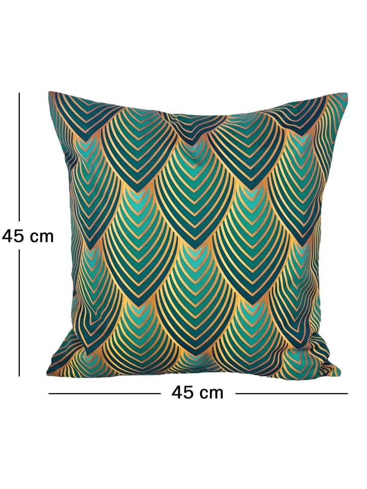JACK Outdoor Dekokissen Motiv 45x45cm inkl. XXL Füllung in Blatt Grün günstig kaufen 45x45 cm