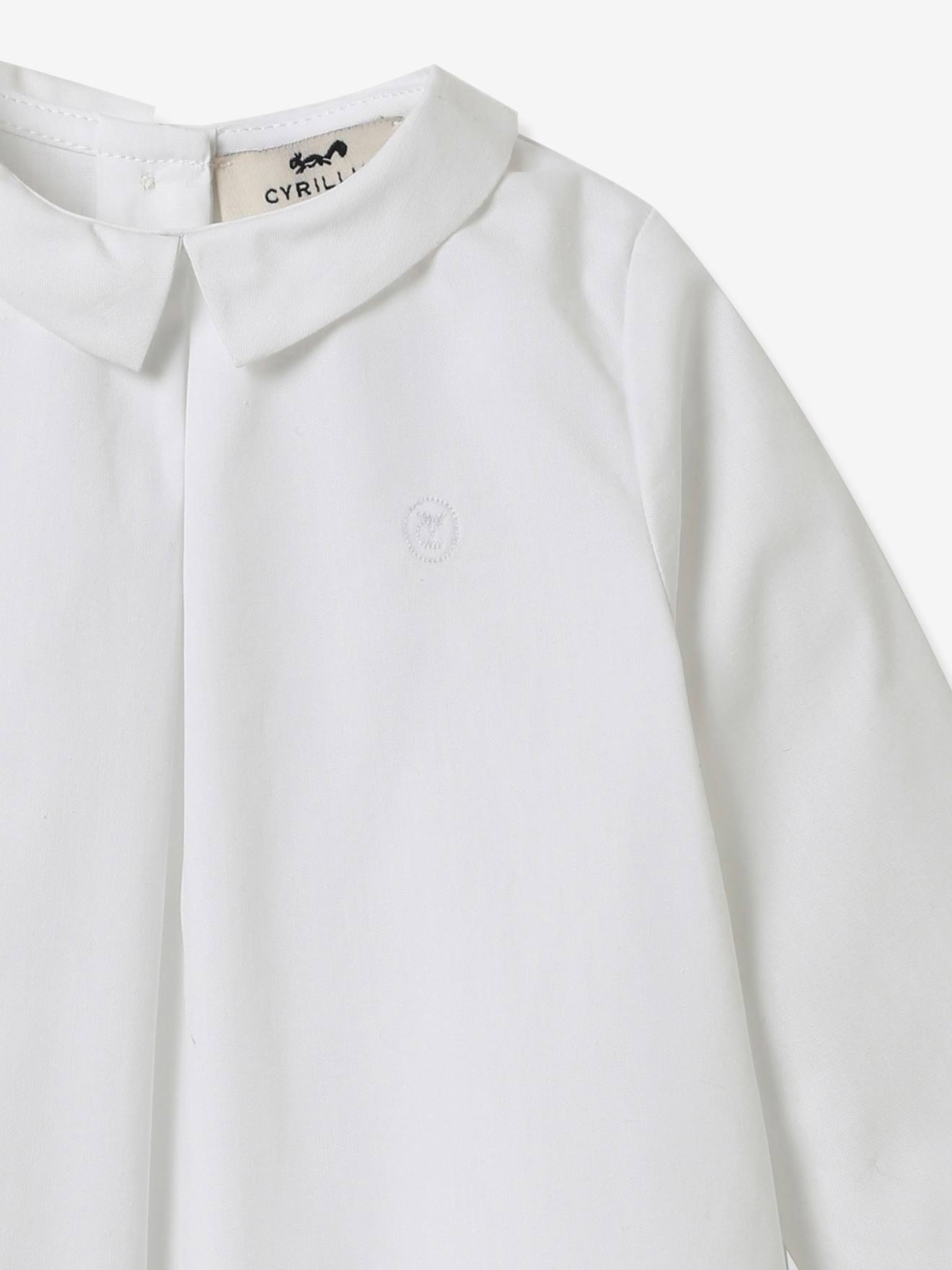 Guimpe bébé col Mac Milan CYRILLUS blanc