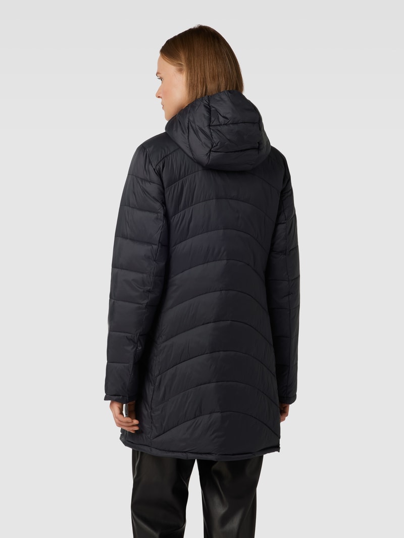 Steppjacke mit Kapuze Modell 'SIBIRIA' in schwarz