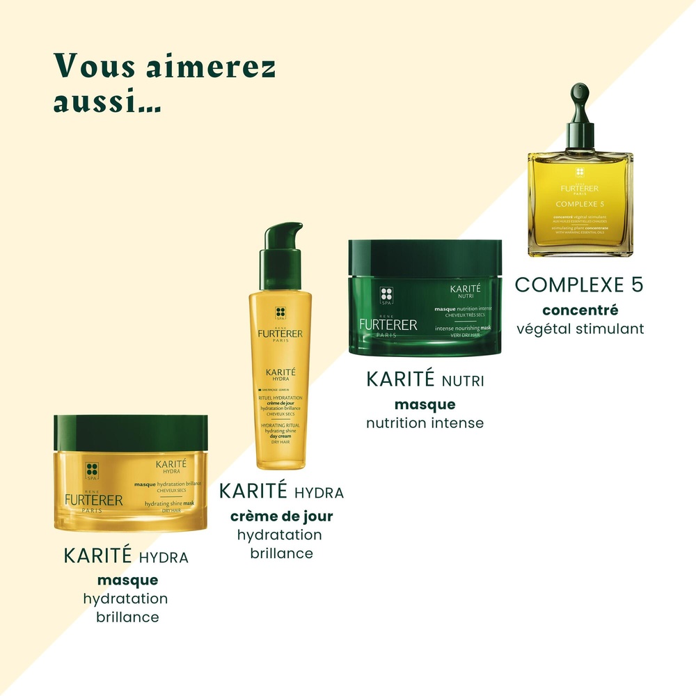 Furterer René Furterer Karité Hydra Shampooing hy dratation brillances - 50 ml Modèle Voyage