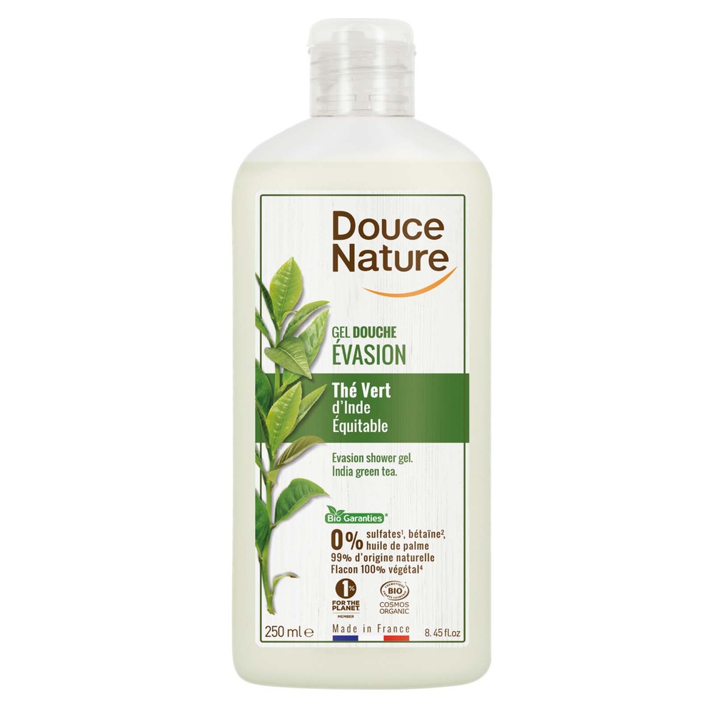douce nature GEL DOUCHE EVAS THE VERT 250ML DOUCHES FAMILIALES