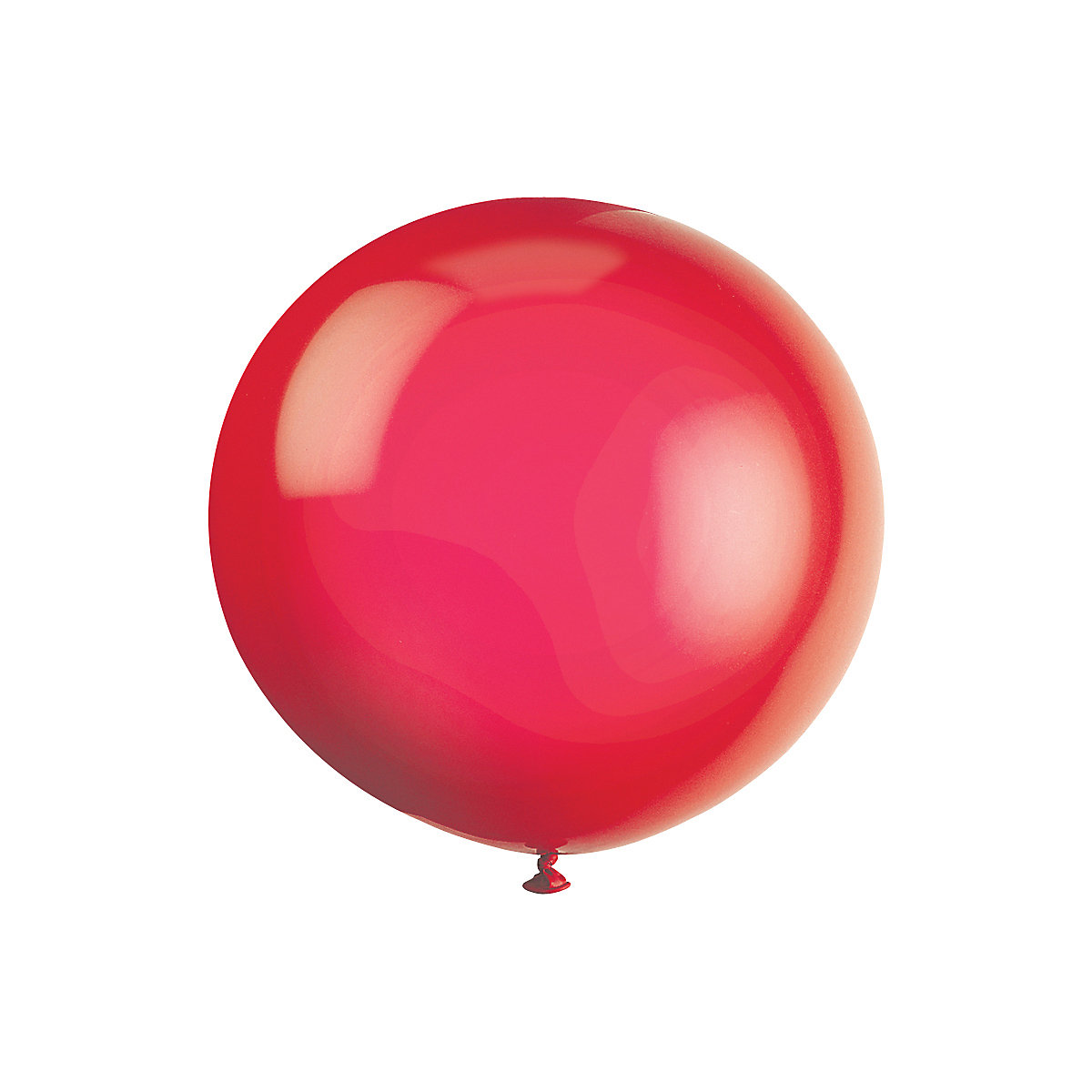2 XL-Riesen-Latex-Luftballons rund 60 cm,  Rot