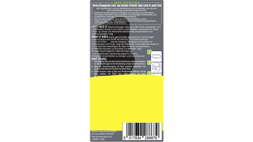 BIORÉ Aktivkohle Clear-Up Strips