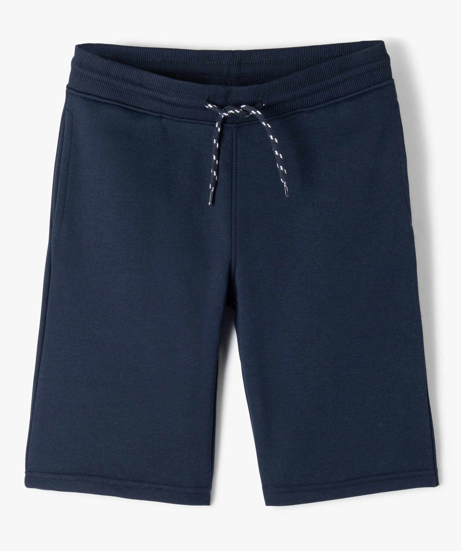 Bermuda en jersey molletonné et taille élastiquée Garçon marine | GEMO