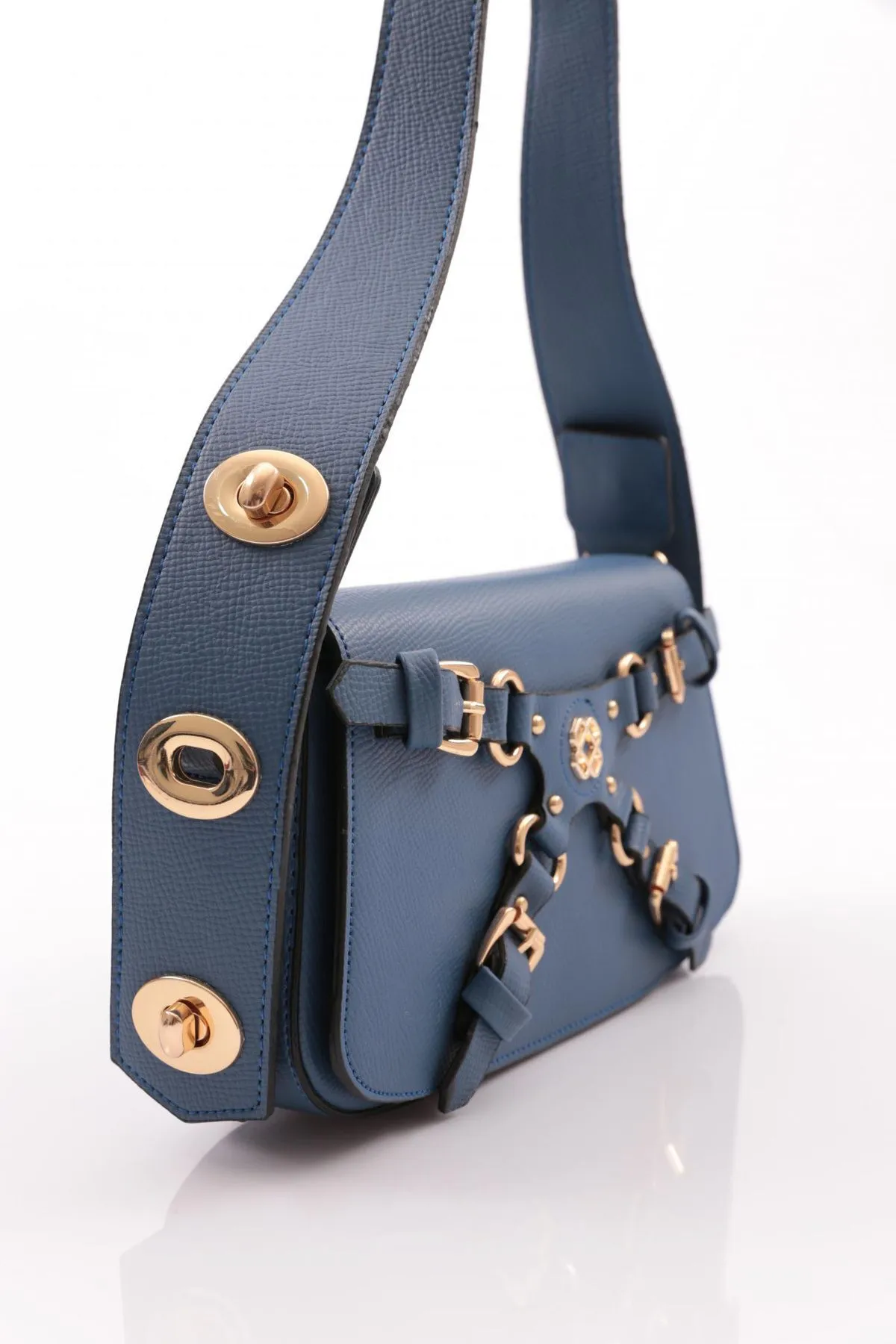 DGN  Blau gemusterte Arm170 Damentasche
