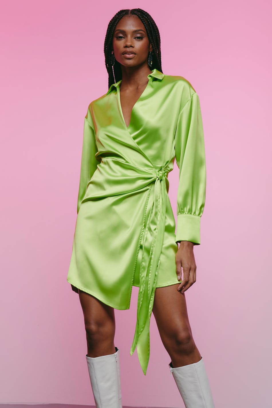 Kim satin dress