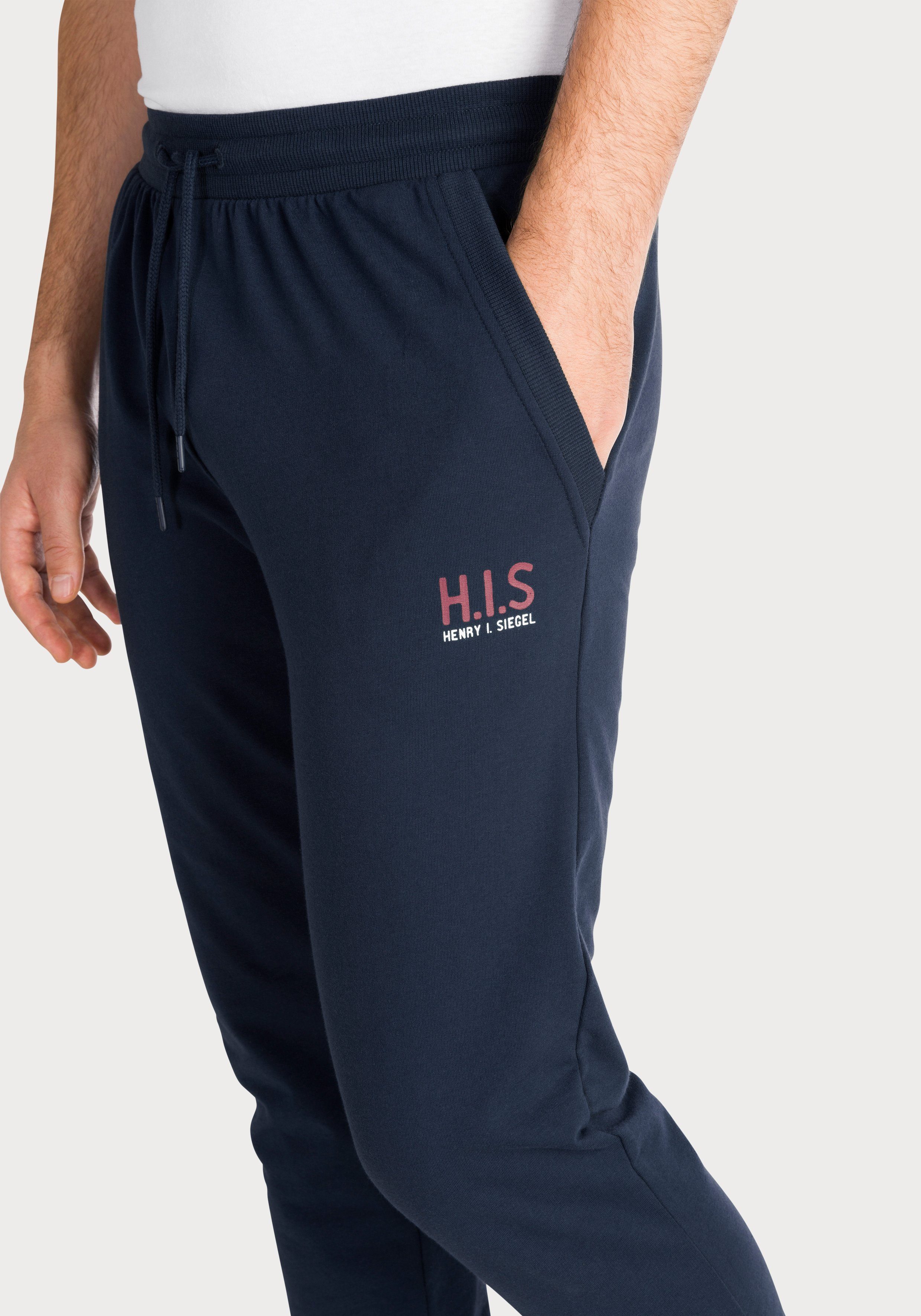 H.I.S Sweathose mit kleinem Logodruck