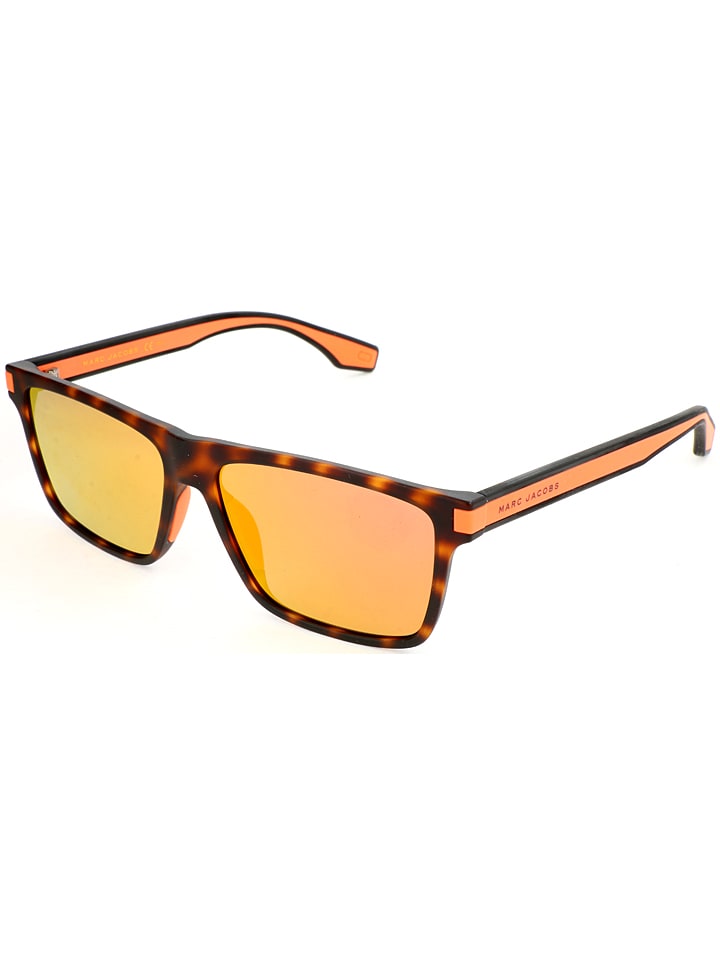 Marc Jacobs Herren-Sonnenbrille in Braun/ Orange-Gelb günstig kaufen 56