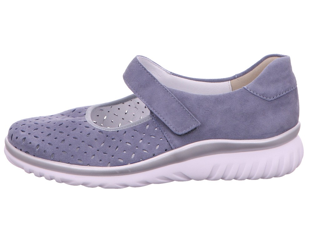 SEMLER Sportliche Slipper blau SAMT-CHEVRO