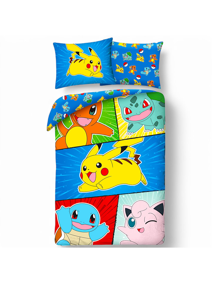 Pokémon 2-tlg.Set: Kinderbettwäsche Pokémon  in Bunt günstig kaufen 140